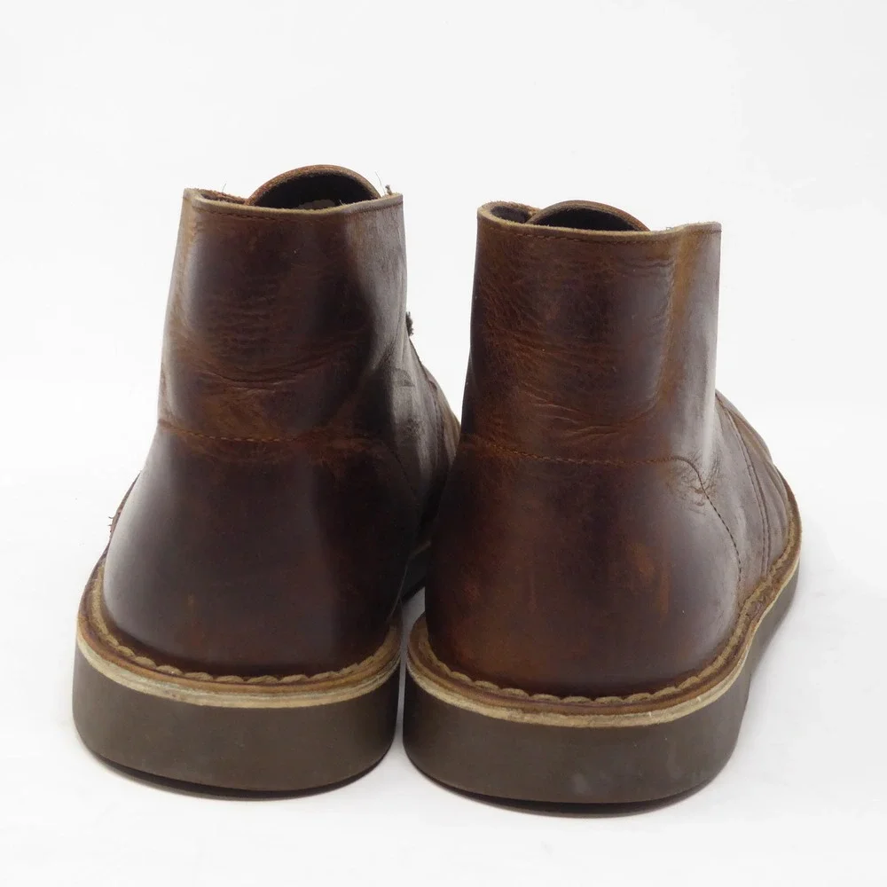 Clarks Mens Bushacre Boot Brown Leather Chukka Lace Up 9.5